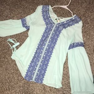 ALTAR D STATE BLUE BLOUSE